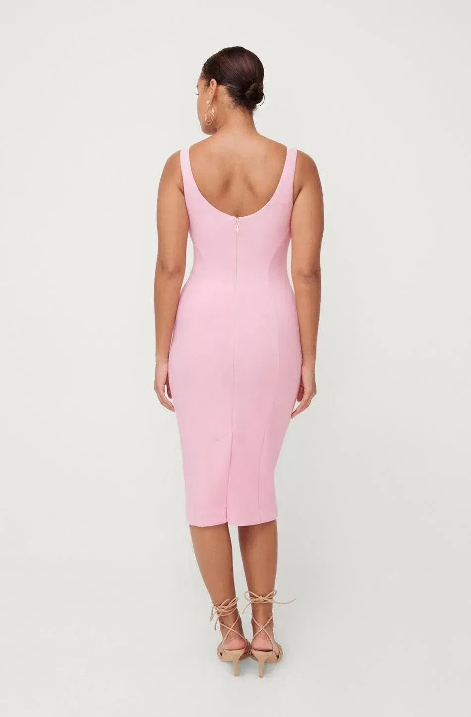 Sheike High Society Midi Dress Pink Size 8 photo 2