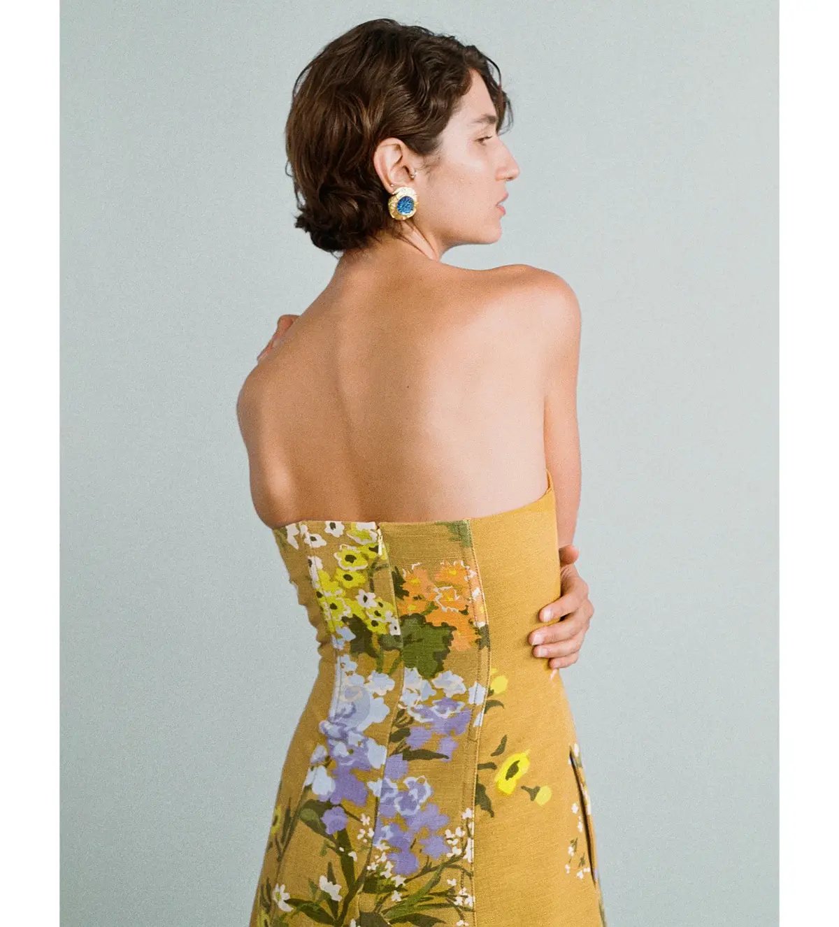 Lovaan Studios Phillipa Midi Dress Meadow Floral Size 10 photo 3