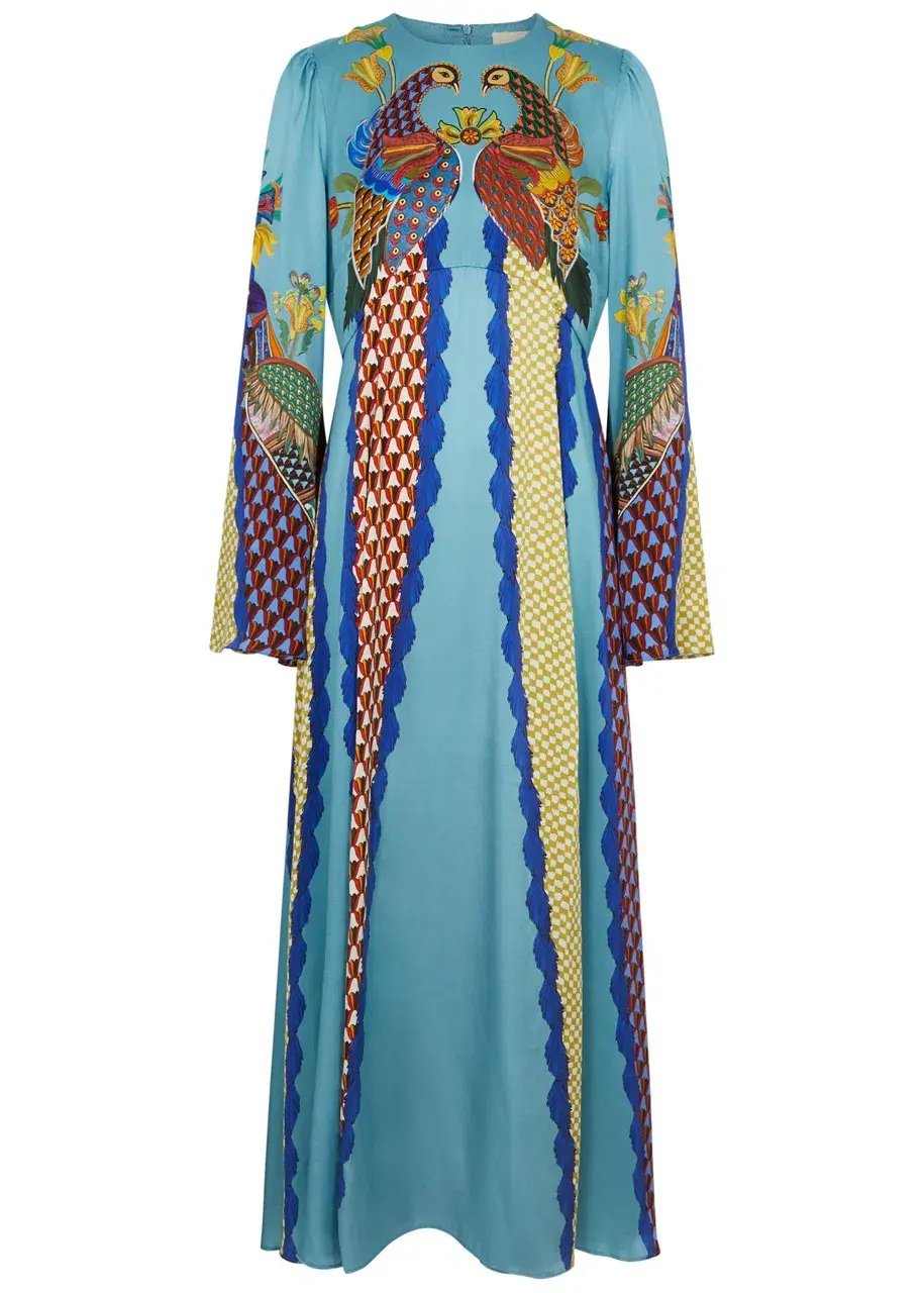 ALEMAIS Gilly Flare Sleeve Dress Multi Size AU 10 photo 14