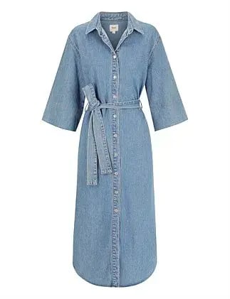 Morrison Fynn Denim Shirt Dress Size 10/2 photo 5