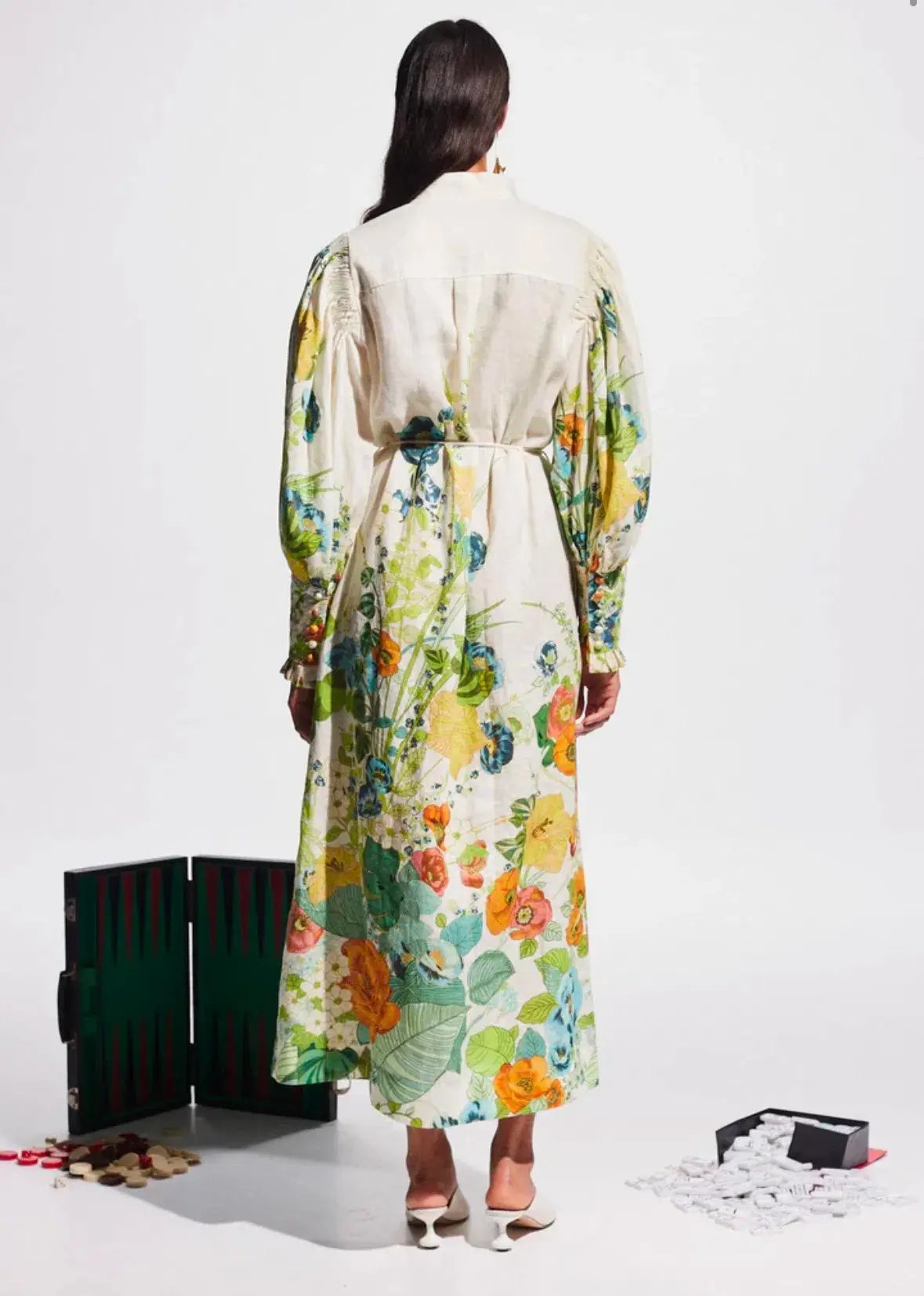 Alemais Constance Shirt Dress Floral Size 16 photo 3