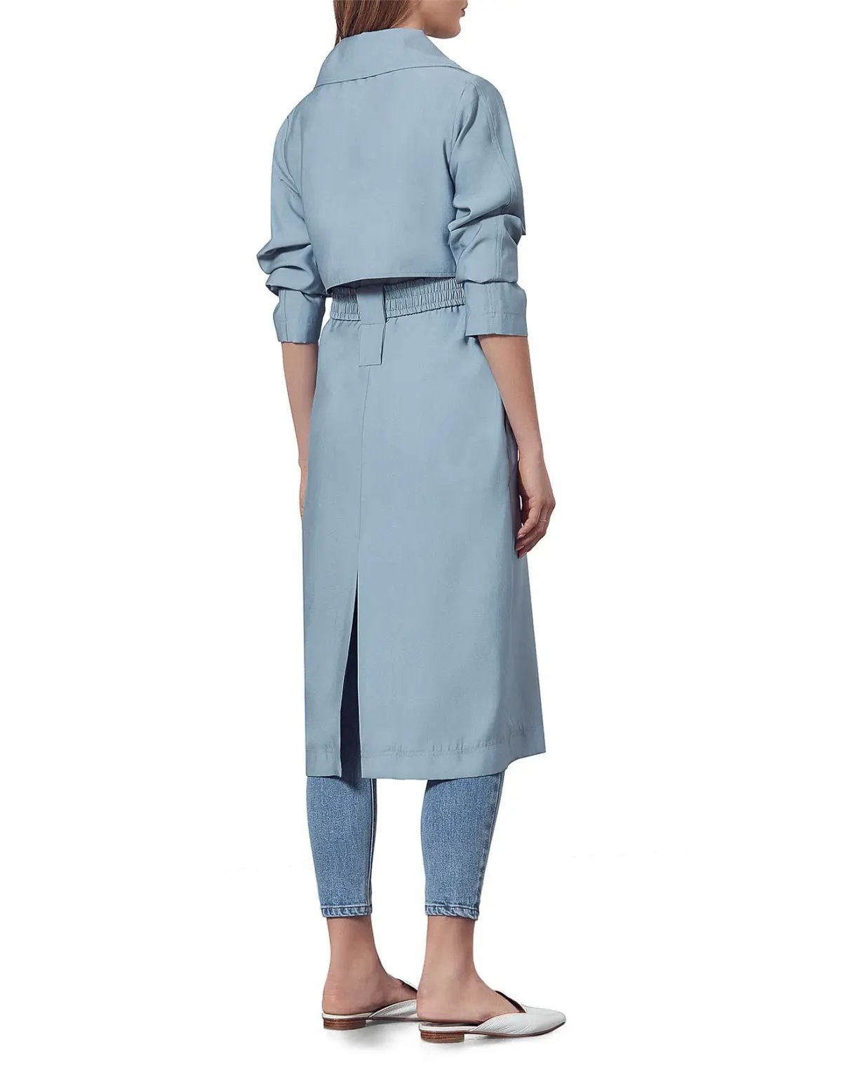 Viktoria & Woods Graduation Trench Coat Blue Size 0 / AU 6 photo 3