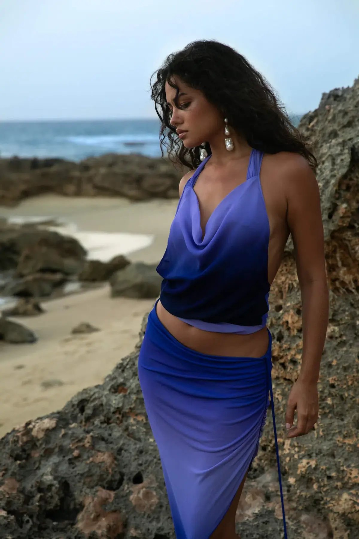 Rat & Boa Nova Top & Atlantis Skirt Set Blue Ombre Size S / AU 8 photo 2