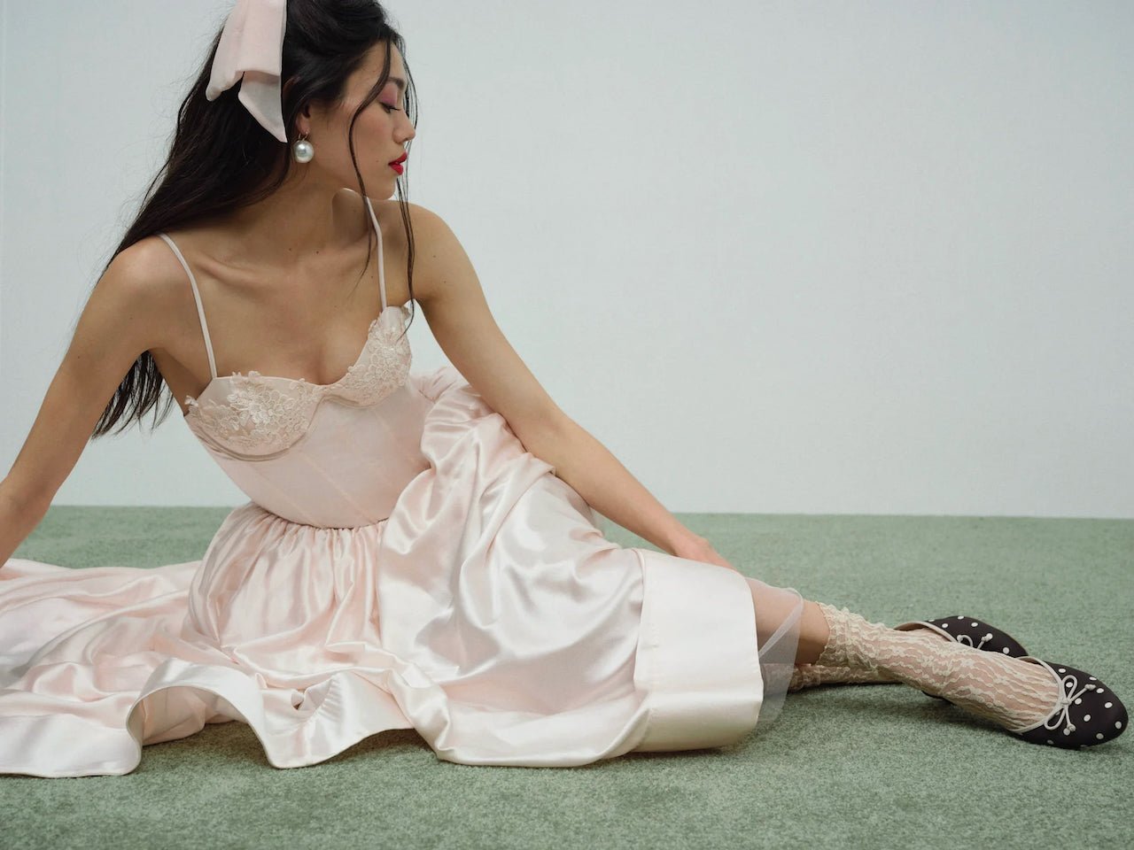 FOR LOVE & LEMONS NARA GOWN - PINK photo 7