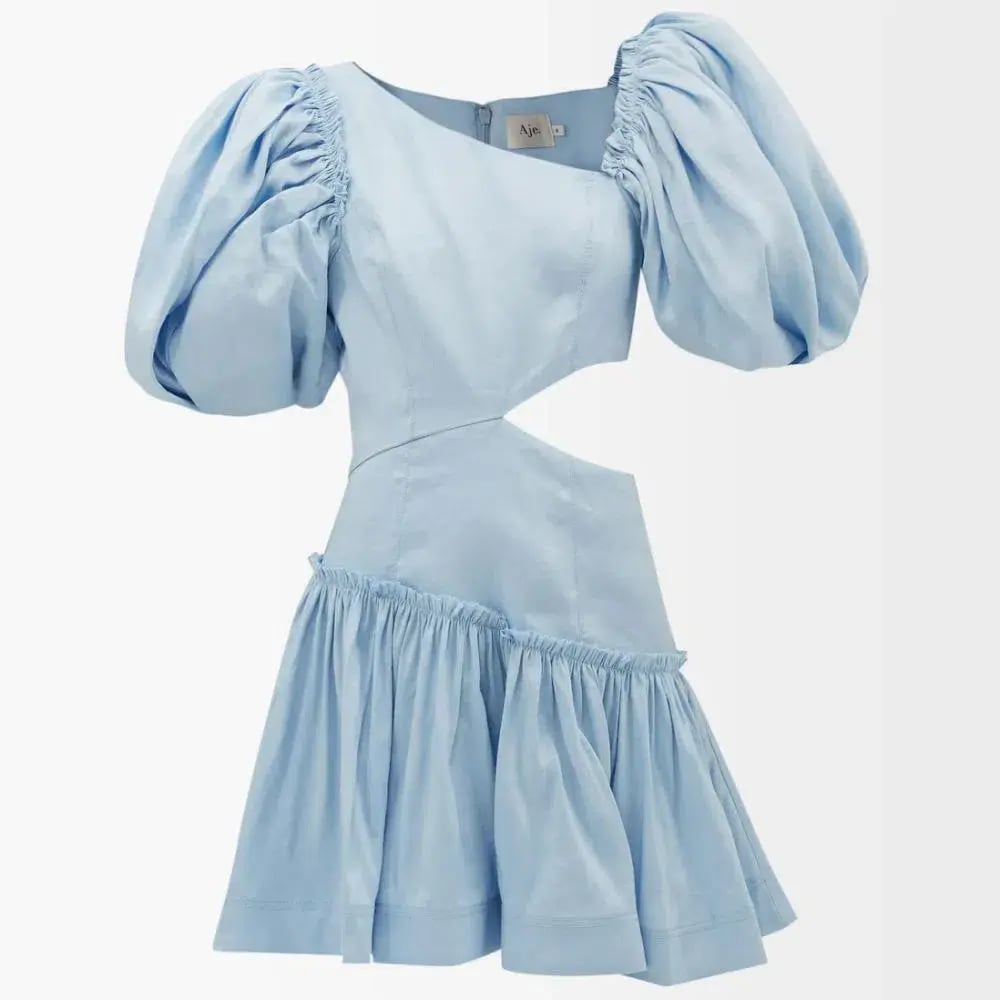 Aje Chateau Cut Out Mini Powder Blue Size 10 photo 4