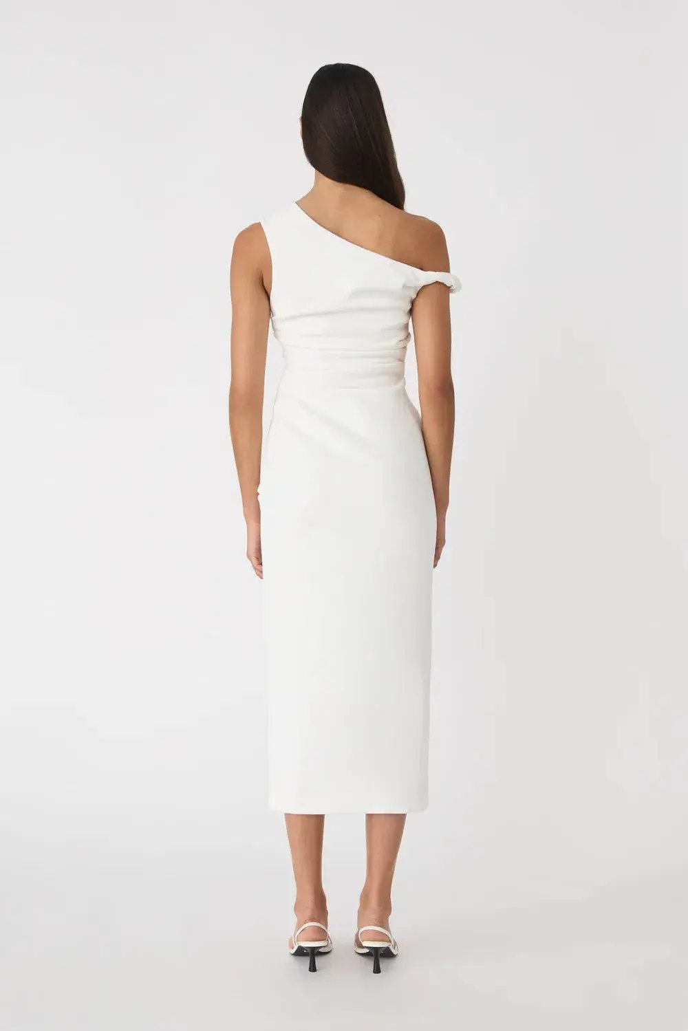 MISHA Alaska White Midi Dress White Size 8/S photo 2