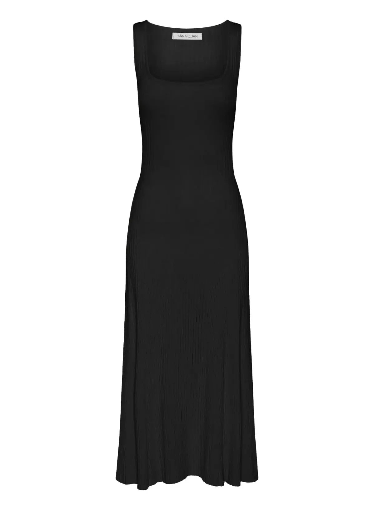 Anna Quan Dido Rib Knit Midi Dress Black Size 8 photo 12
