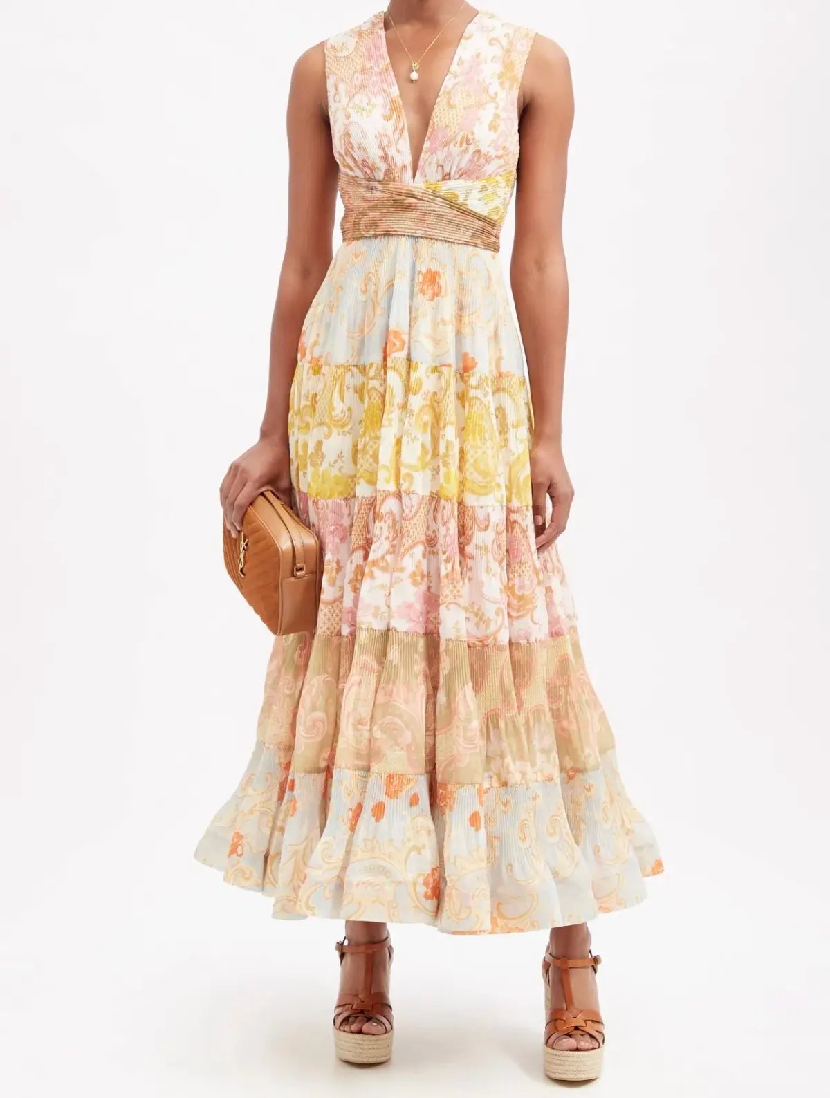 Zimmermann Postcard Pleated Midi Dress photo 3