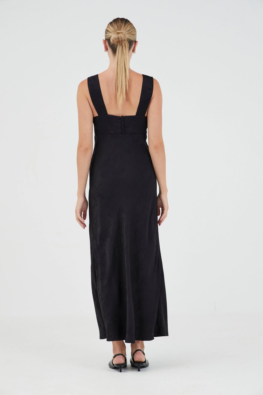 Third Form Oasis Bias Slip Dress - Black photo 4