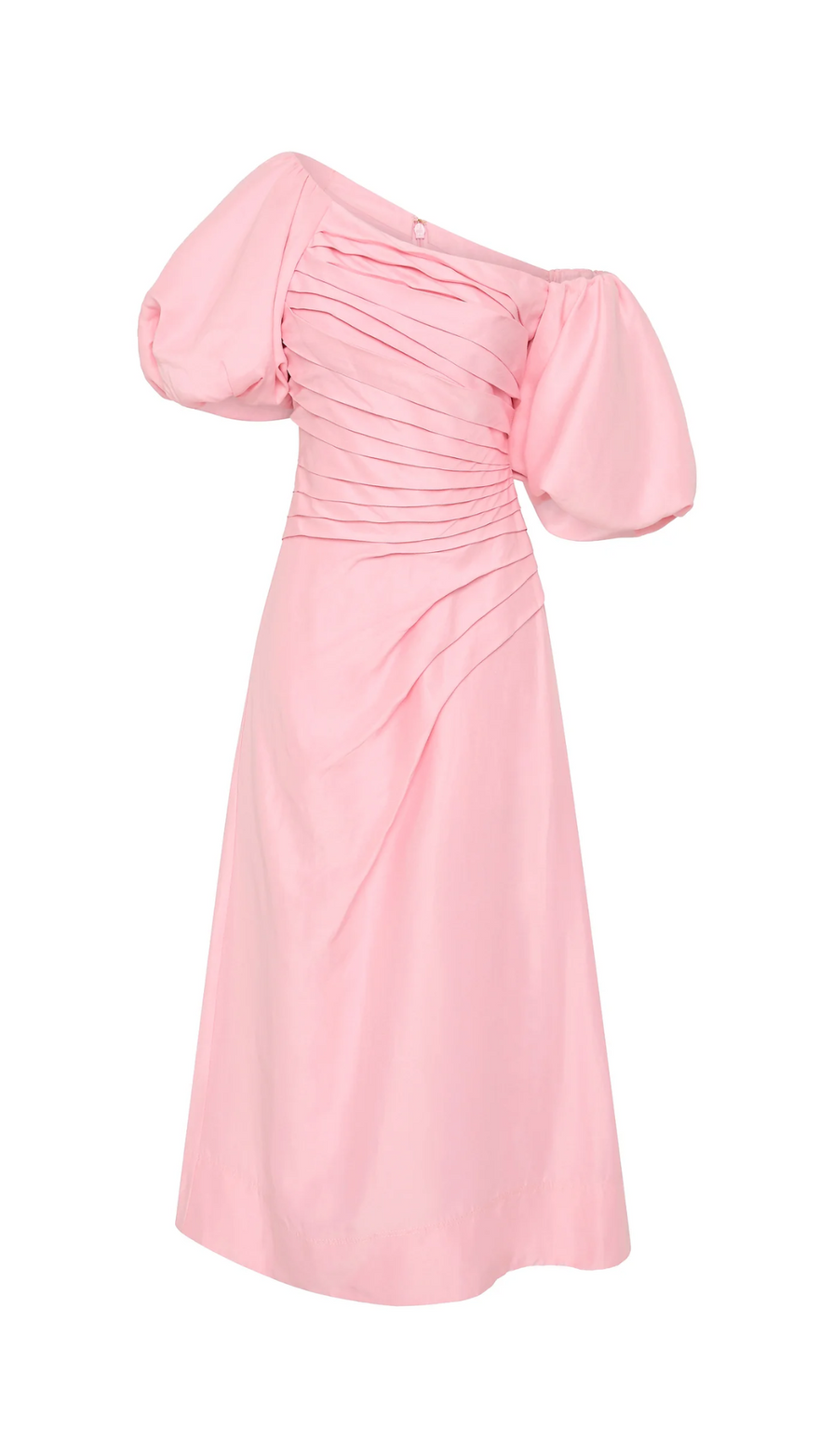 AJE Cadence Ruched  Midi Dress photo 3