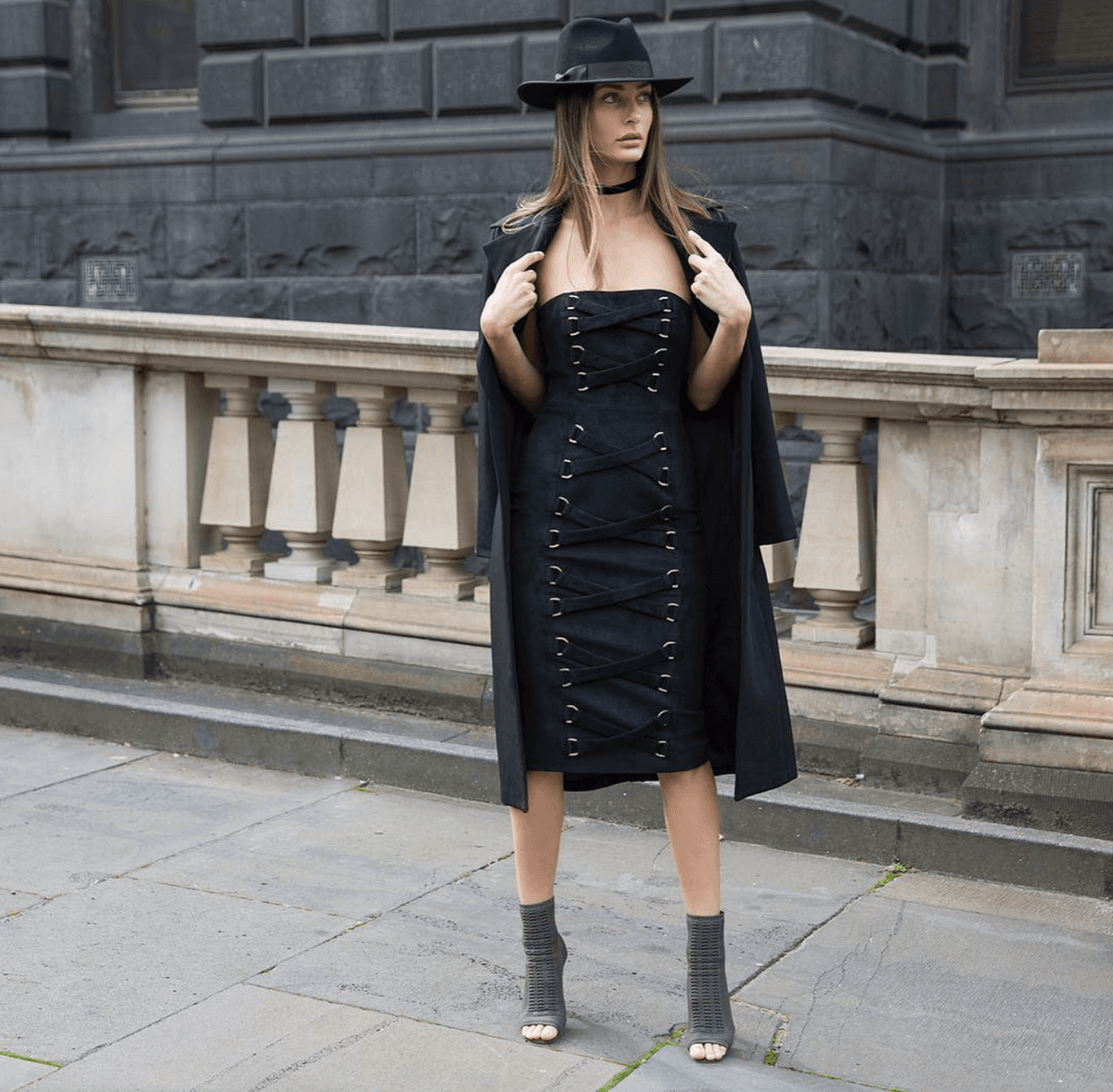 Misha Petra Dress Black Size 6 photo 2