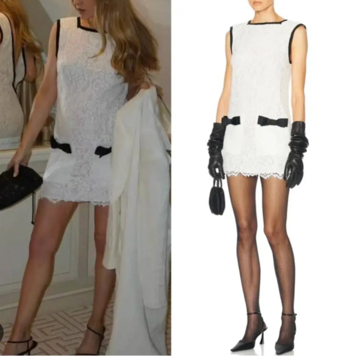 Helsa The Lace Mini Dress White Size S / AU 8 photo 3
