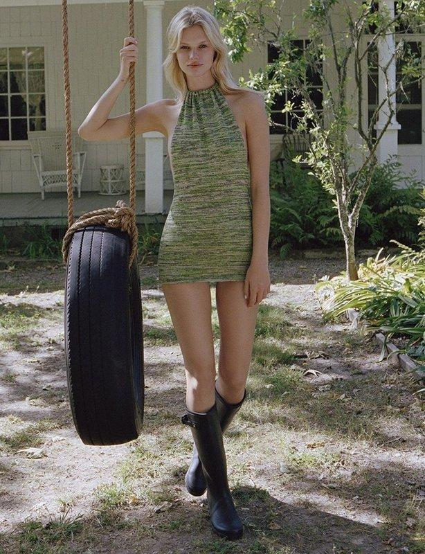 Bamba Swim Bounty Dress | Moss Green | Size Small photo 2