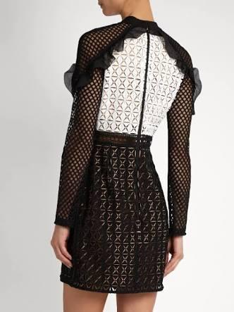 Self Portait Geometric Mini Dress photo 2
