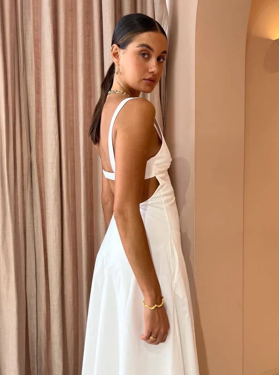 Anna Quan Heidi Dress In Swan White Size AU 6 photo 3