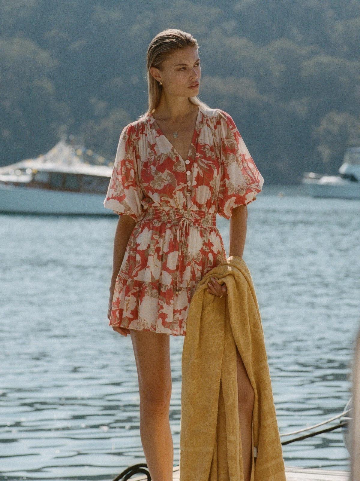 Helena Cotton Mini Dress SIZE SMALL photo 3
