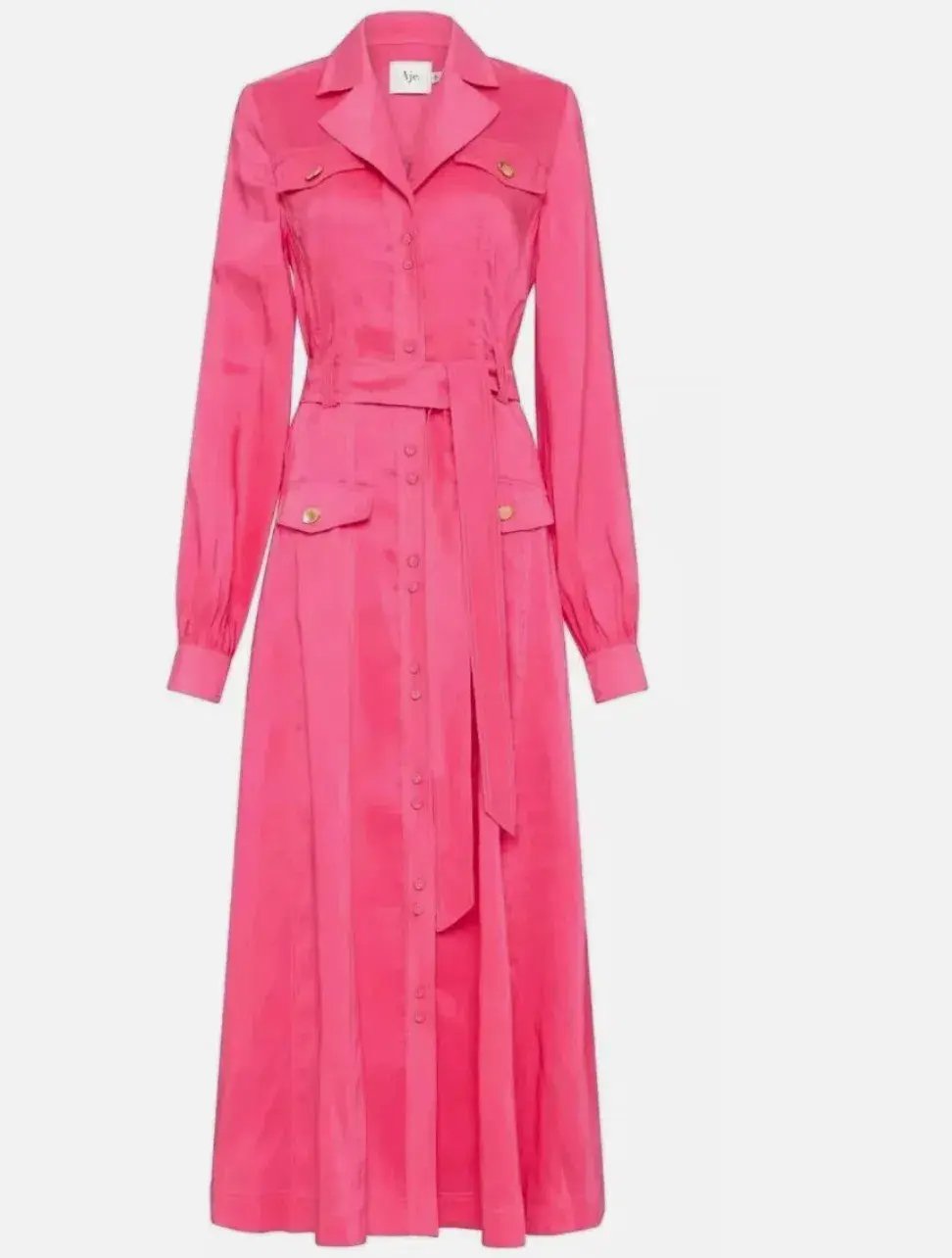 Aje Sophie Shirt Midi Dress Pink Size AU 6 photo 3
