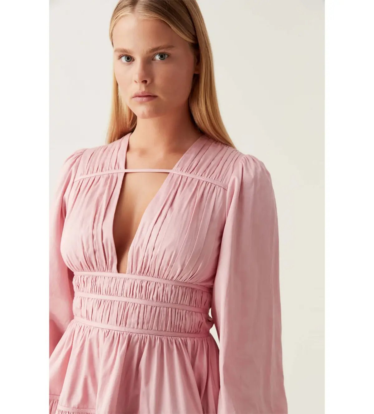 Aje Fallingwater Gathered Mini in Pink Size S / AU 8 photo 4