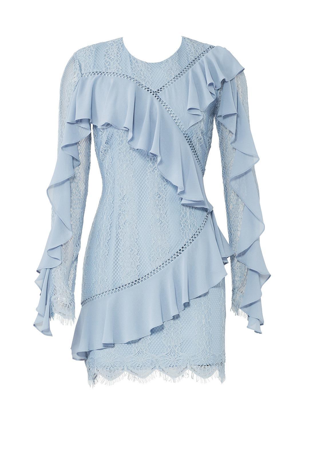 Keepsake the Label Better Days Long Sleeve Lace Dress Blue Size AU 6 photo 6