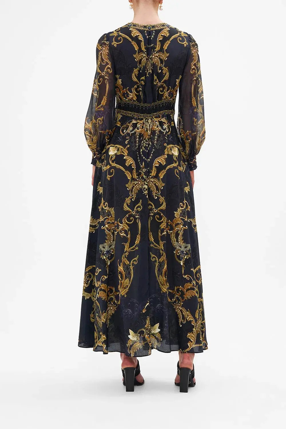 Camilla Button Dress With Shaped Waistband Moonlight Melodies Size XL / Au 16 photo 3