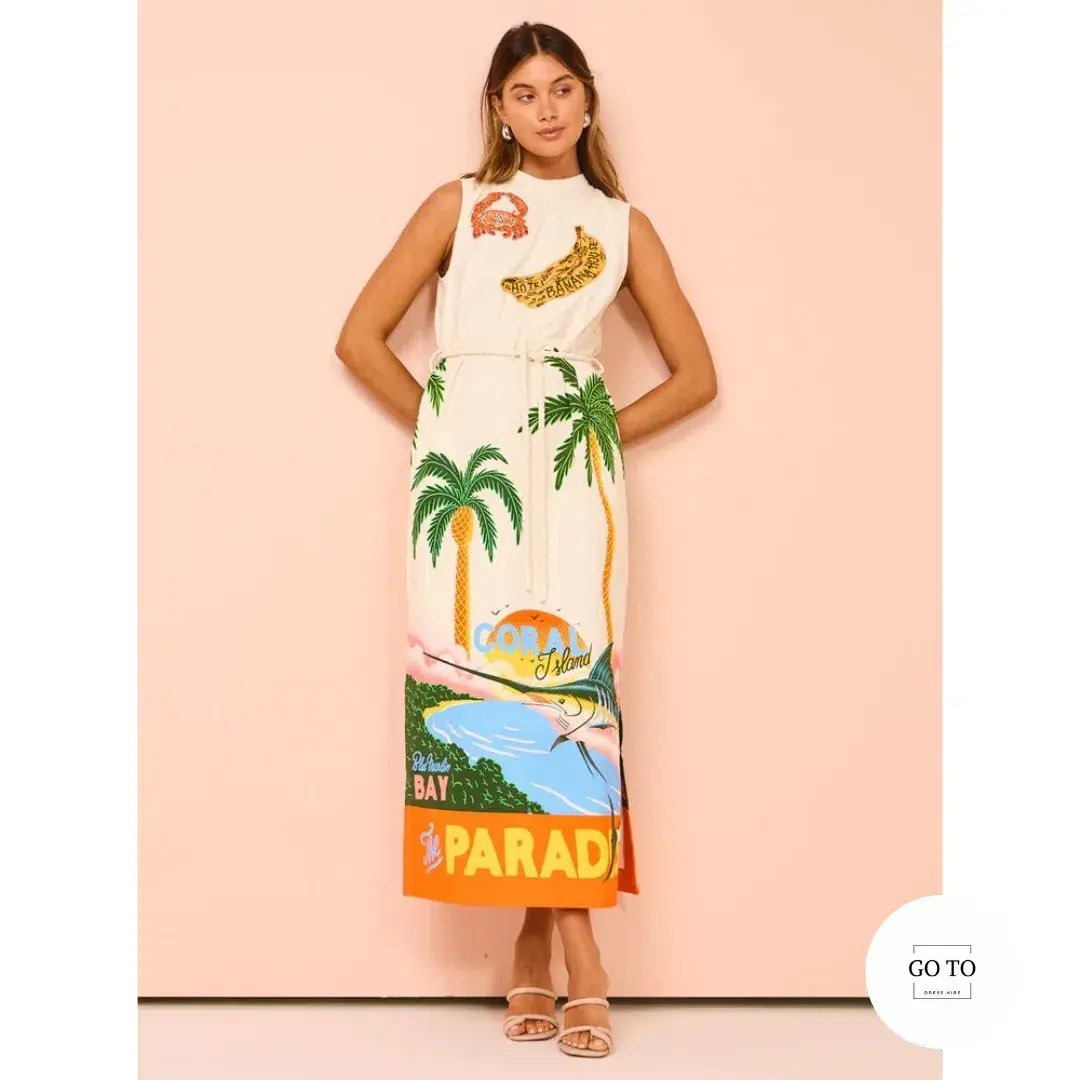 Alemais Samaki Midi Maxi Dress Size 14 photo 10
