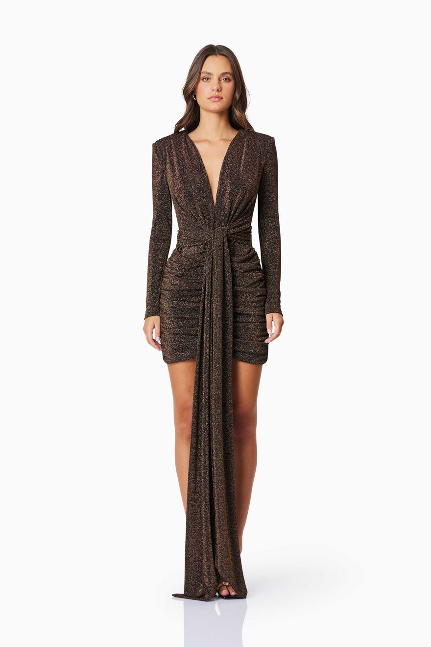 Elliatt Nalani Party Dress - Black/Gold photo 2
