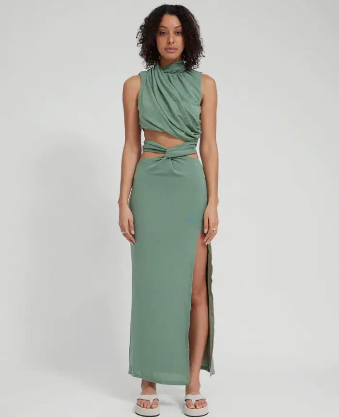 Tojha Taya Top & Skirt Set Green Size 8 photo 2
