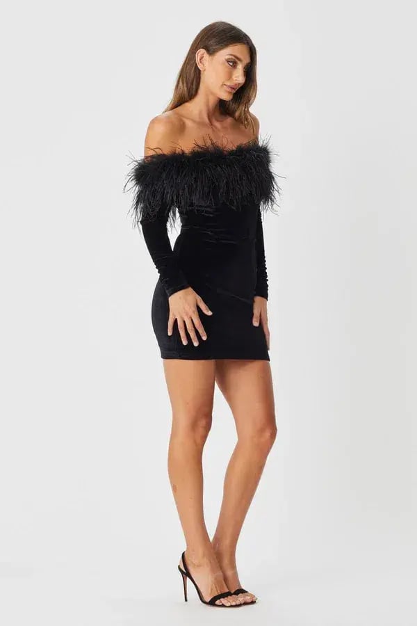 Bianca & Bridgett Katie Mini Dress Black Size 6 photo 2