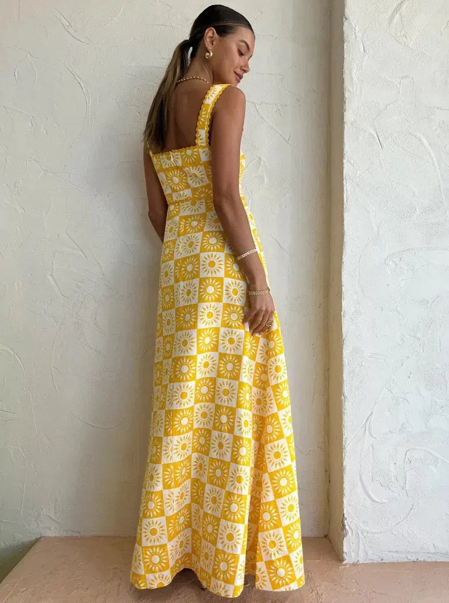 By Nicola | Goldie Maxi Dress | Yellow | Size 10 photo 4
