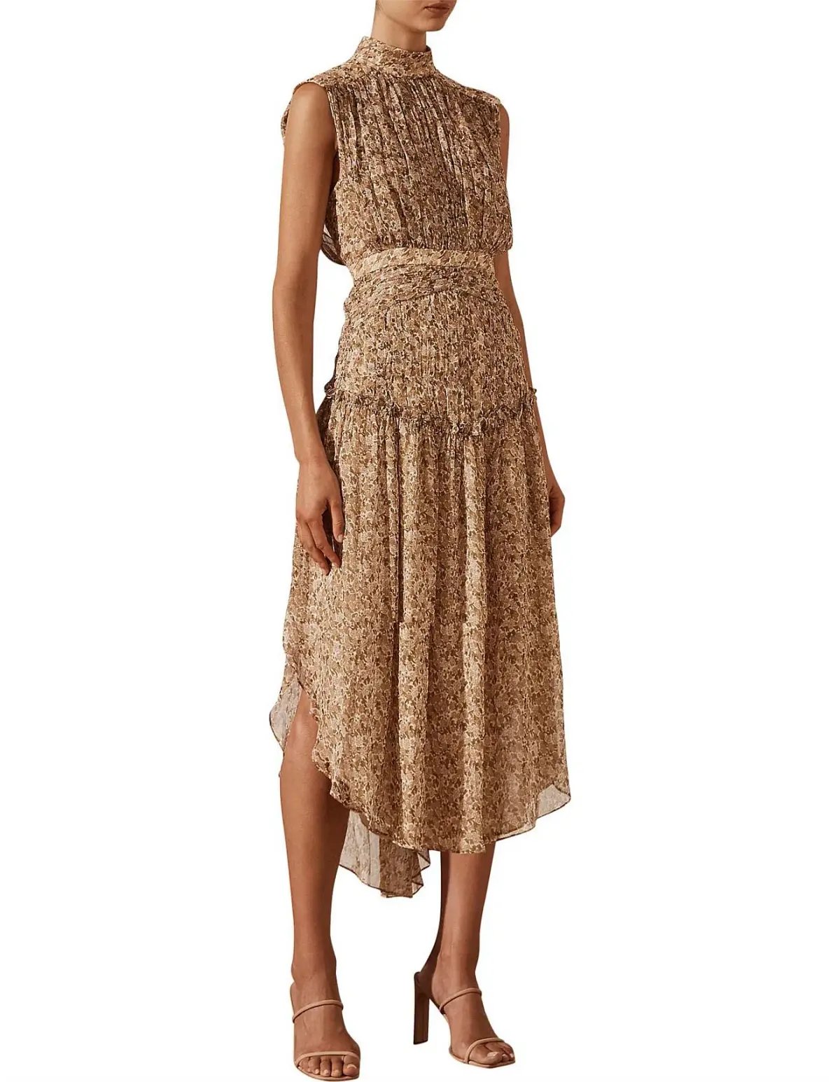 Shona Joy Ambar Sleeveless Midi Dress Floral Size 8 / S photo 2