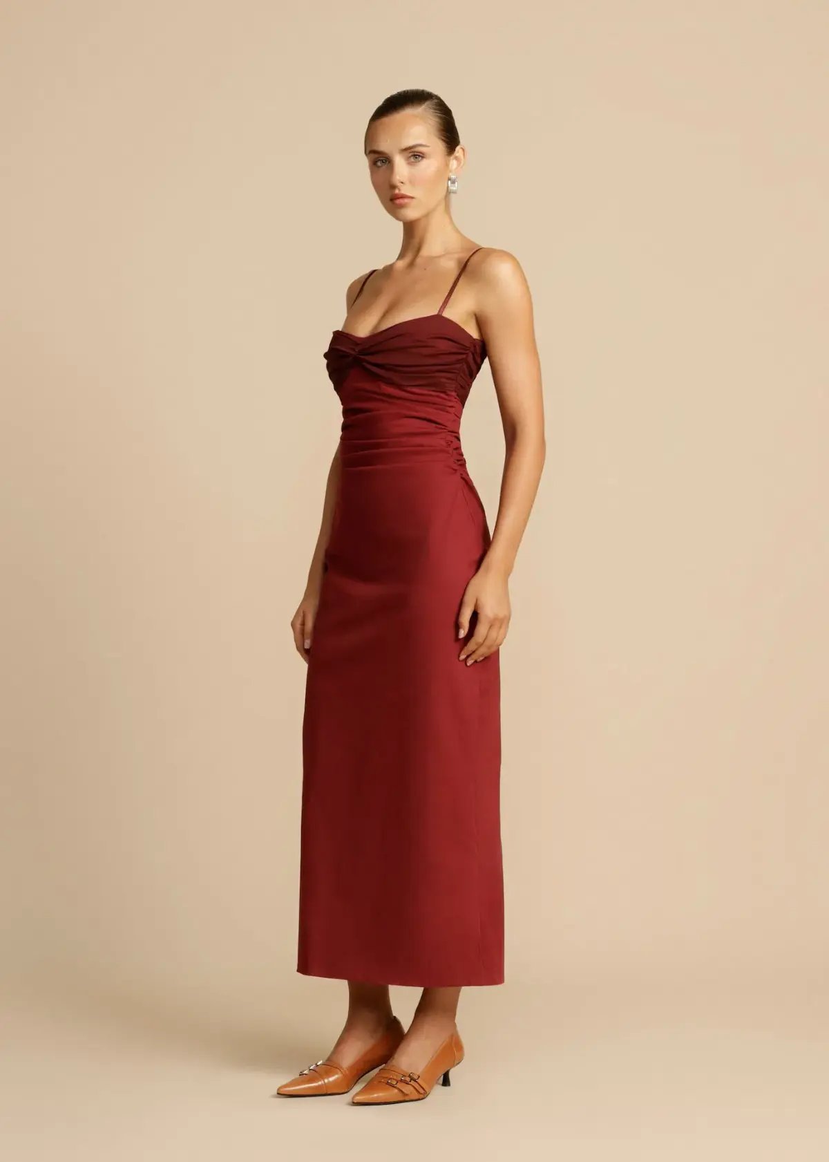 Arcina Ori Kinsley Dress Wine Size M / AU 10 photo 4