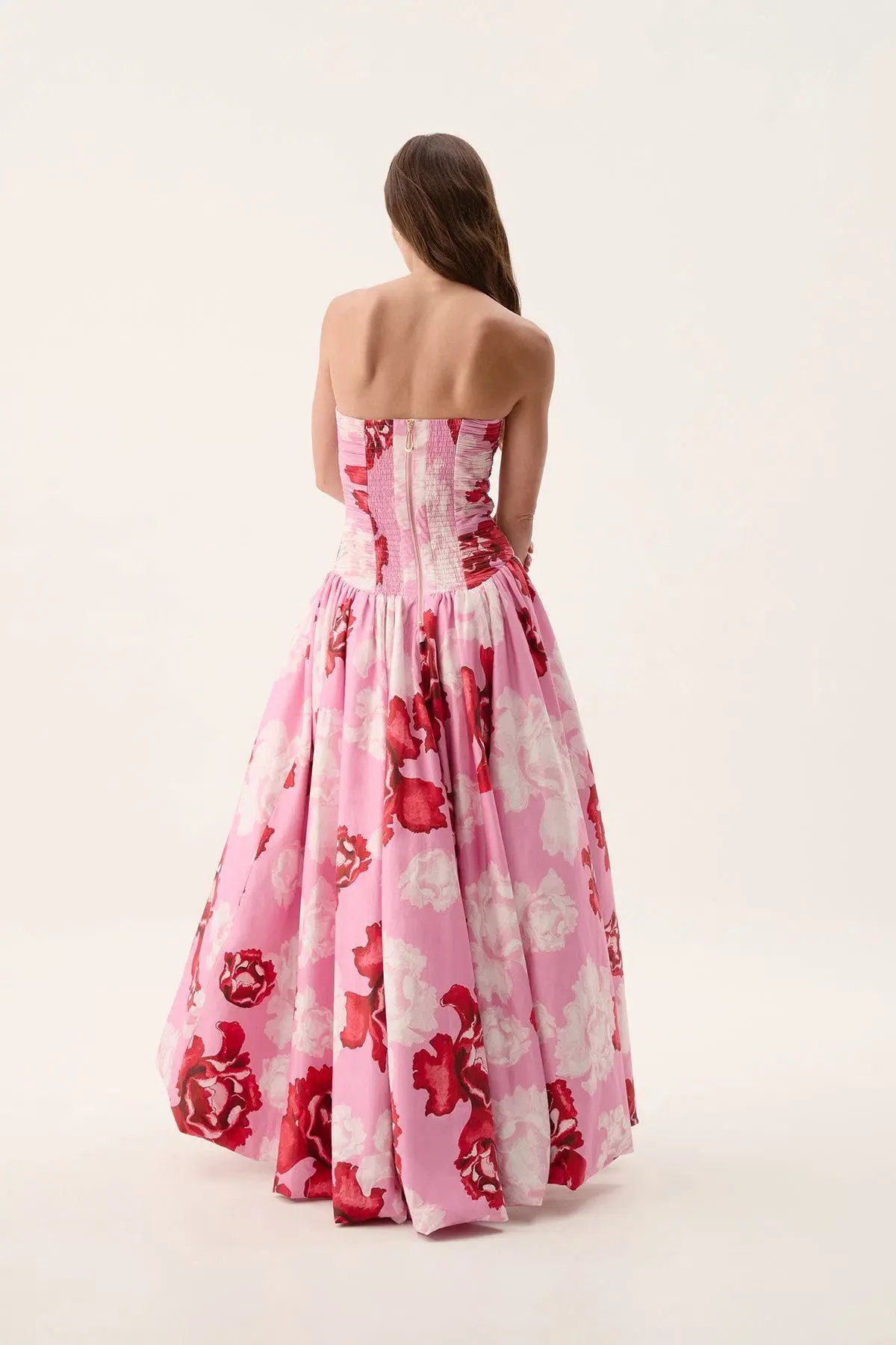 Aje Behold Maxi Dress In Pink Boldly Blooming Size AU 8 photo 8