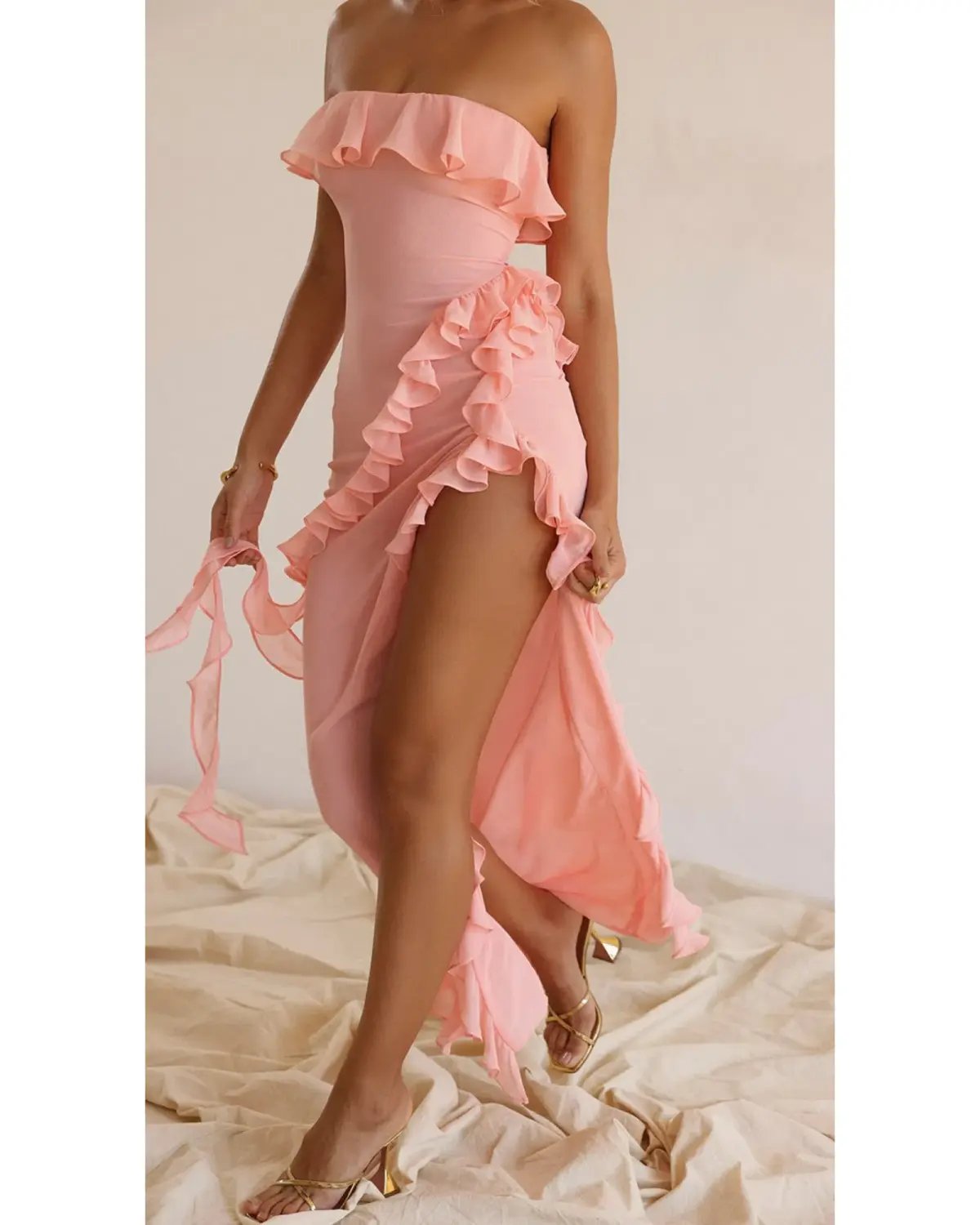 House of CB Sarina Dress Peach Size Small / AU 8 photo 4