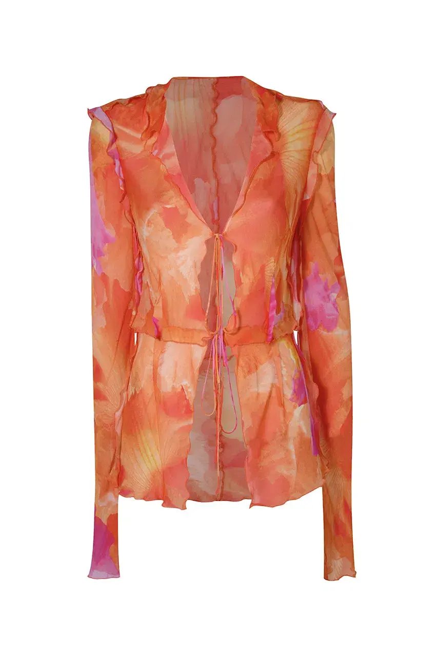 Rat & Boa Fiametta Blouse Multi Size XL / AU 14 photo 3