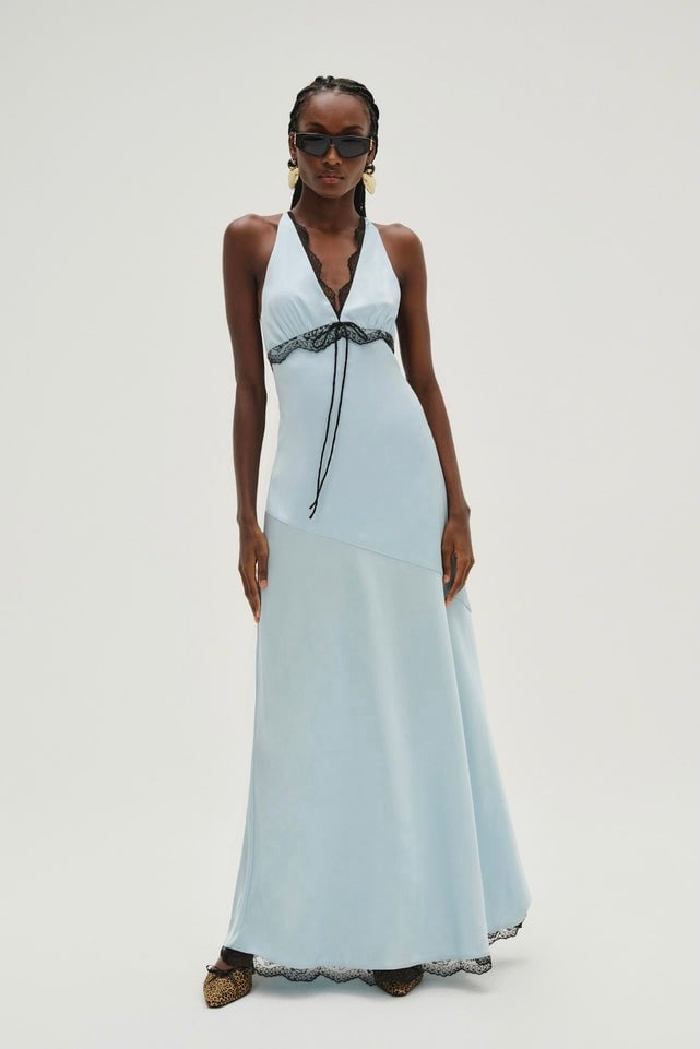 For Love and Lemons Mariella Maxi Dress - Blue photo 3