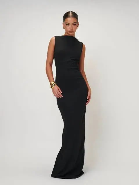 Effie Kats Verona Dress Black Size Small/Au 8 photo 2