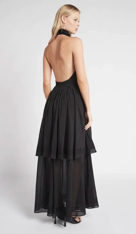 Aje Bungalow Sienna Dress Black Size 12 photo 2