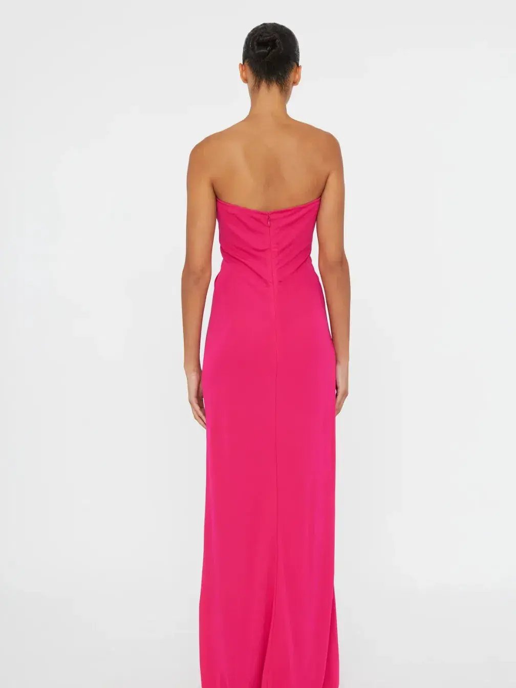 Arced Palm Strapless Dress Size 8 photo 3
