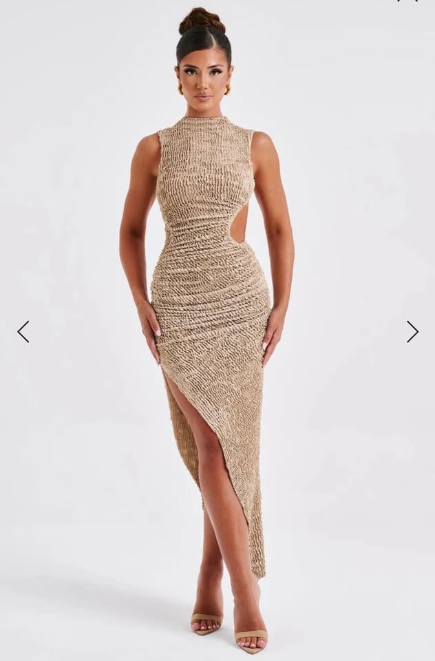 Hire Babyboo Zina ivory set/ Aphrodite midi beige dress size xs photo 6