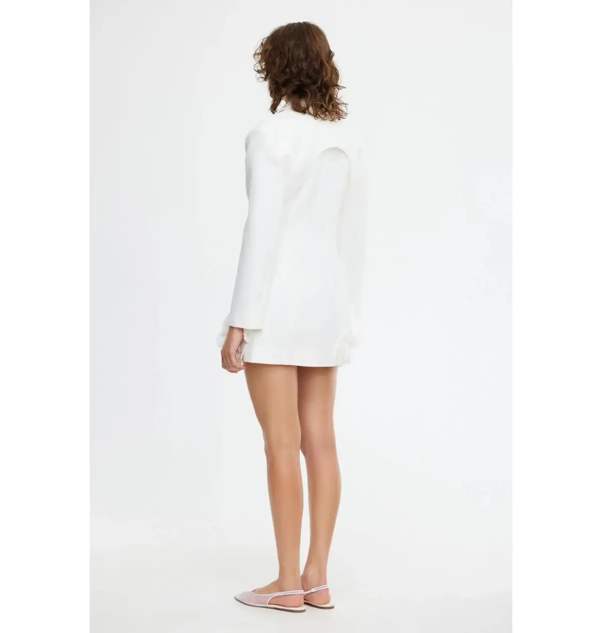 Acler Hampstead Blazer Dress In Ivory Size AU 10 photo 2