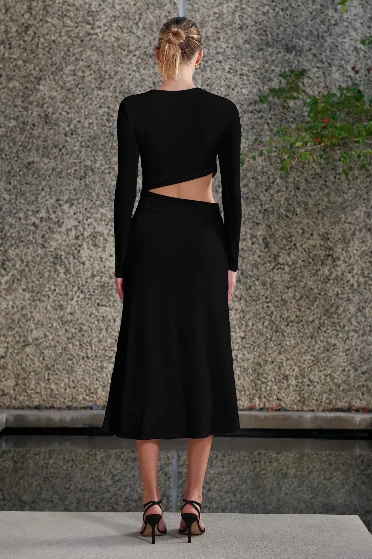 Misha Arma Midi Dress Black Size 10 photo 2