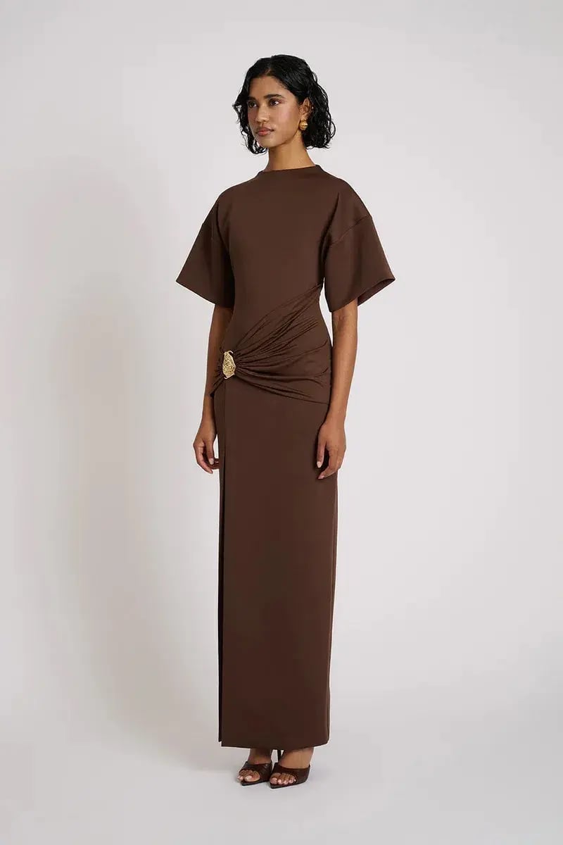 Eliya The Label Aldo Dress Brown Size AU 10 photo 3