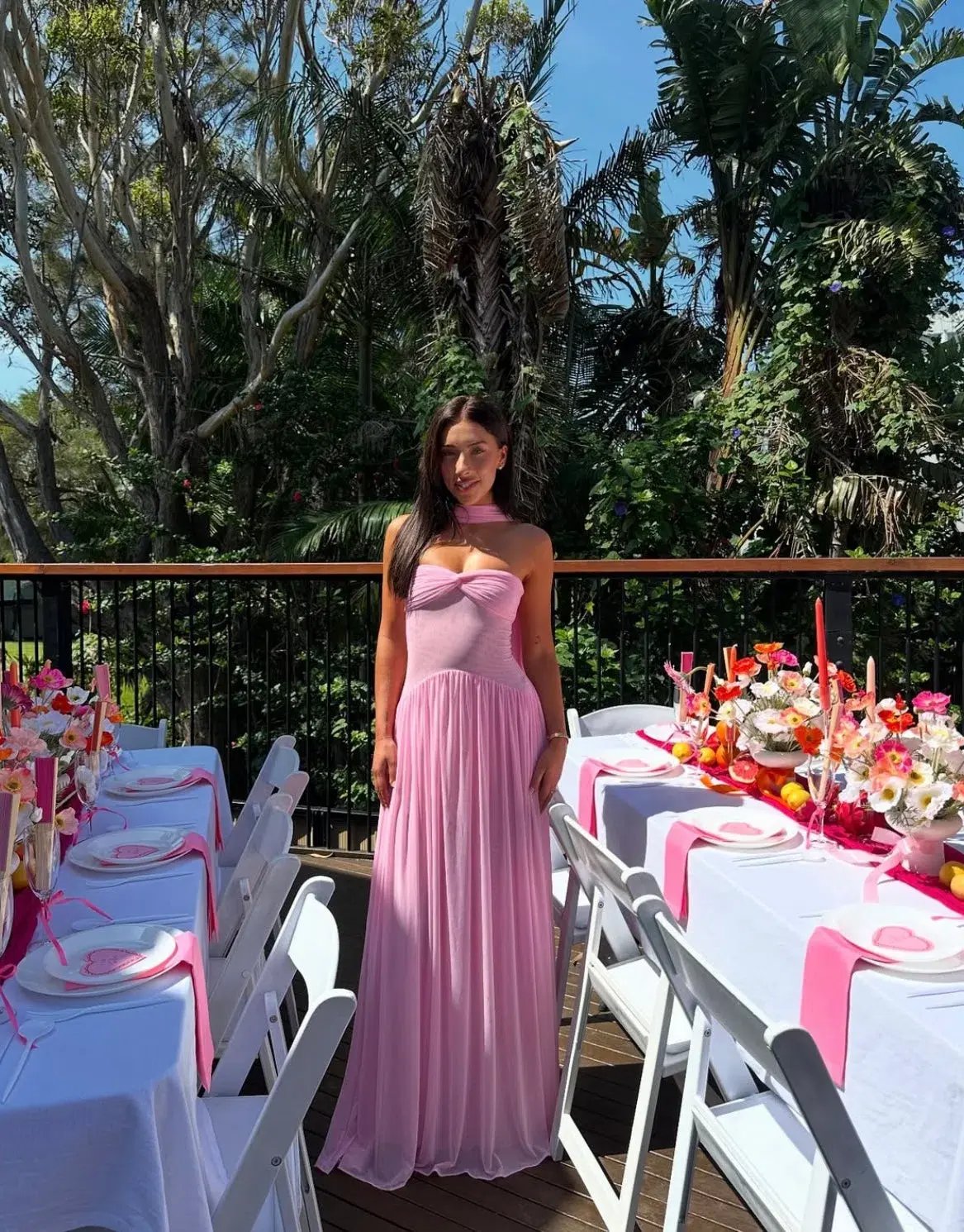 Raphaella Santana Ophelia Maxi Dress Pink Size AU8 photo 4