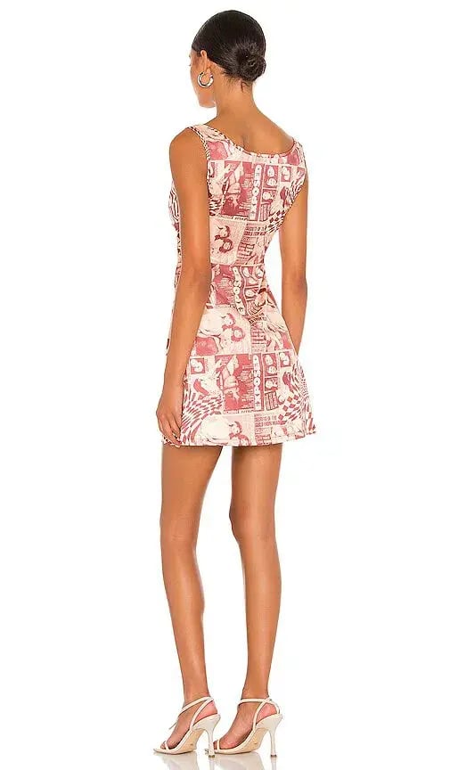 Miaou Wanted Ginger Mini Dress Print Size S/Au 8 photo 5