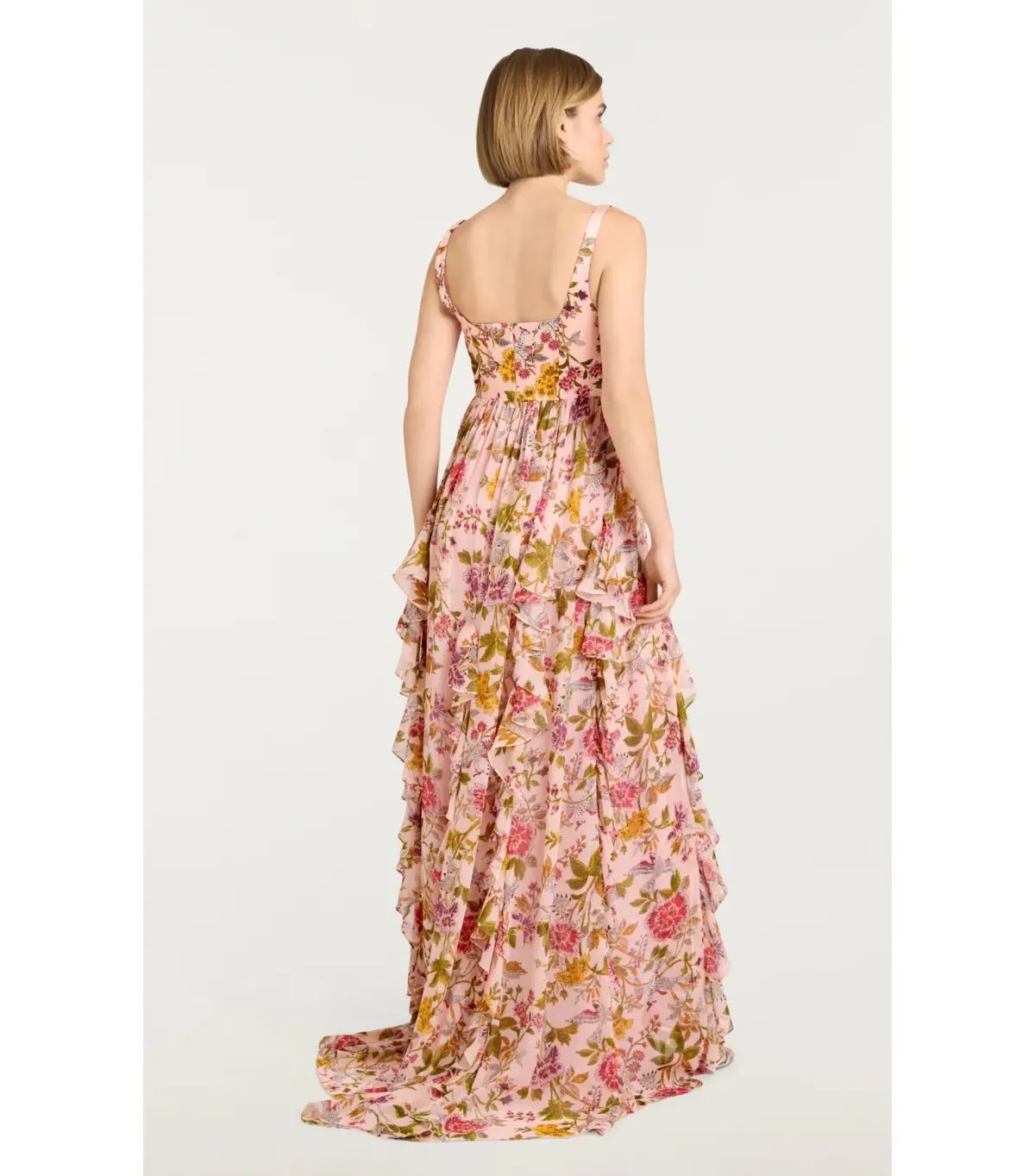 Cinq a Sept Xiomara Dress Pink Floral Size AU 8 photo 4