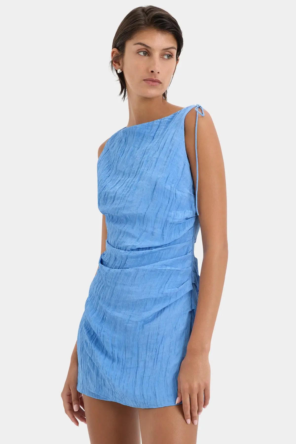 Sir the Label Ligera Mini Dress Cornflower Size 10 photo 2