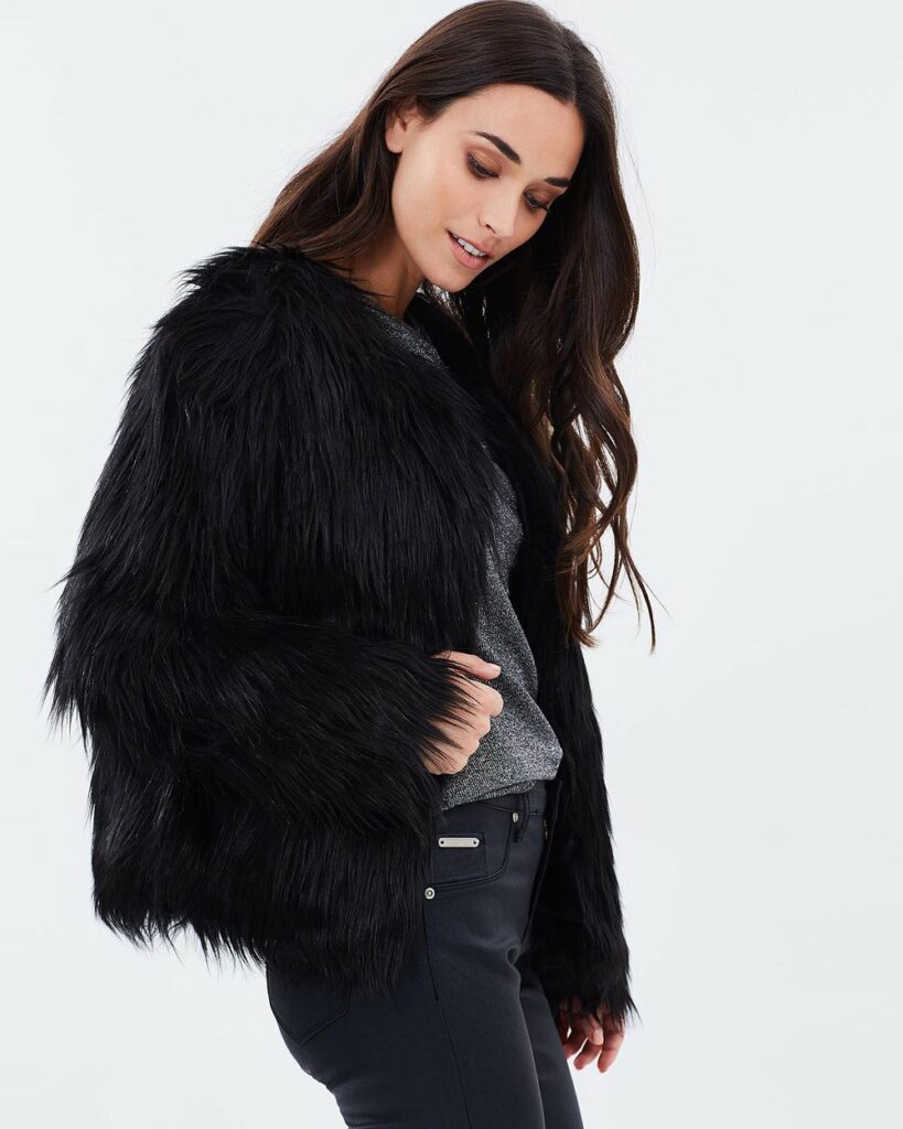 Unreal Fur Unreal Dream Fur Jacket - Black photo 2
