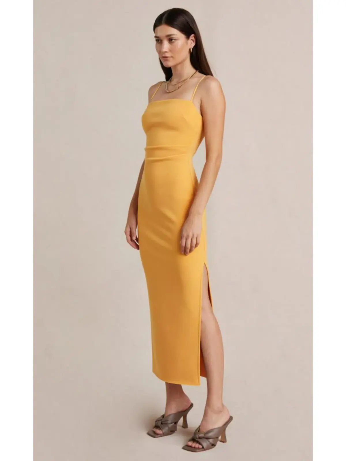 Bec & Bridge Cammi Midi Dress in Marigold Size AU 10 photo 2