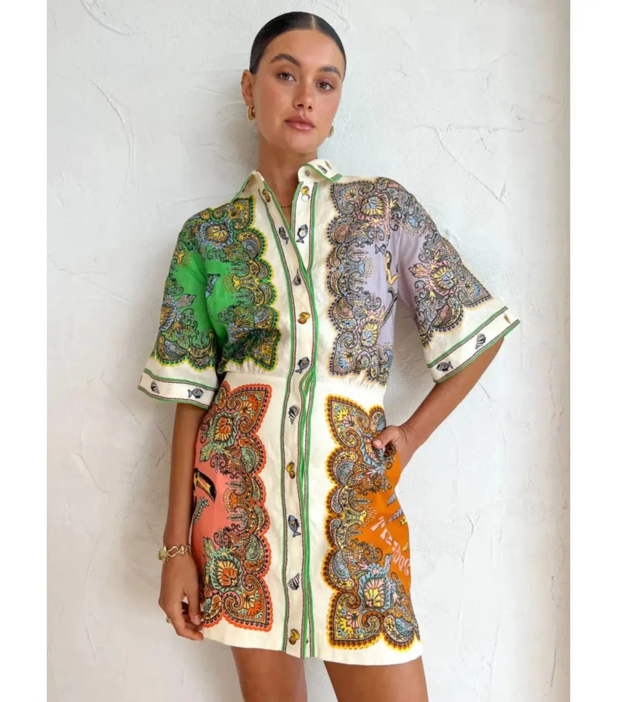 Alemais Trippy Troppo Mini Dress Multi Size AU 8 photo 2