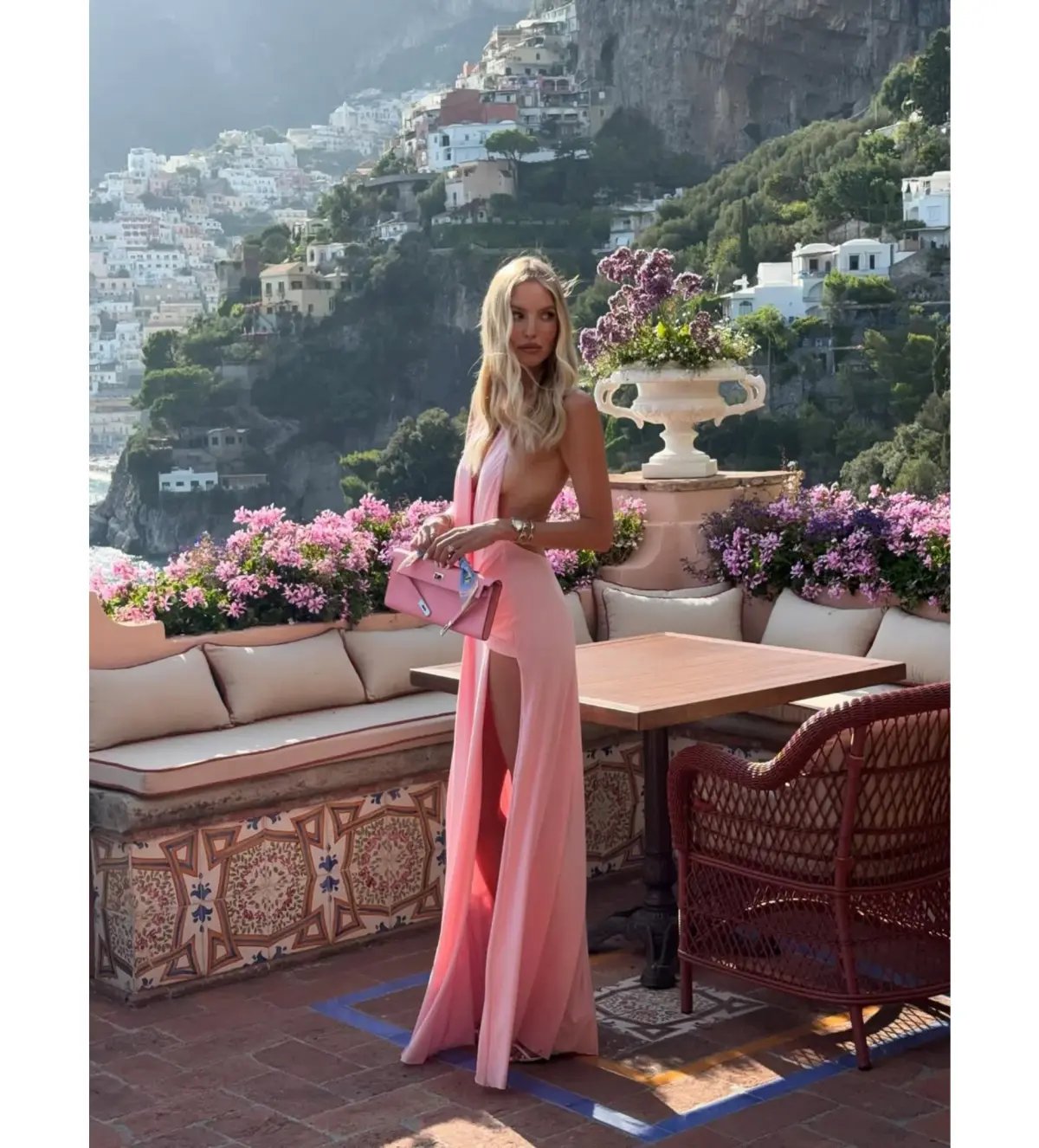 Natalie Rolt Winona Gown in Blossom Pink Size AU 6 photo 3